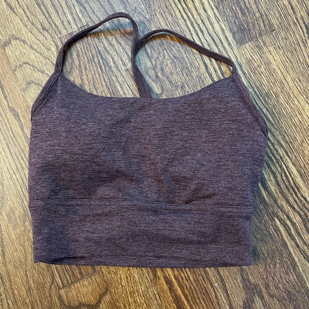 The Bare open back bra in color walnut. Size small.